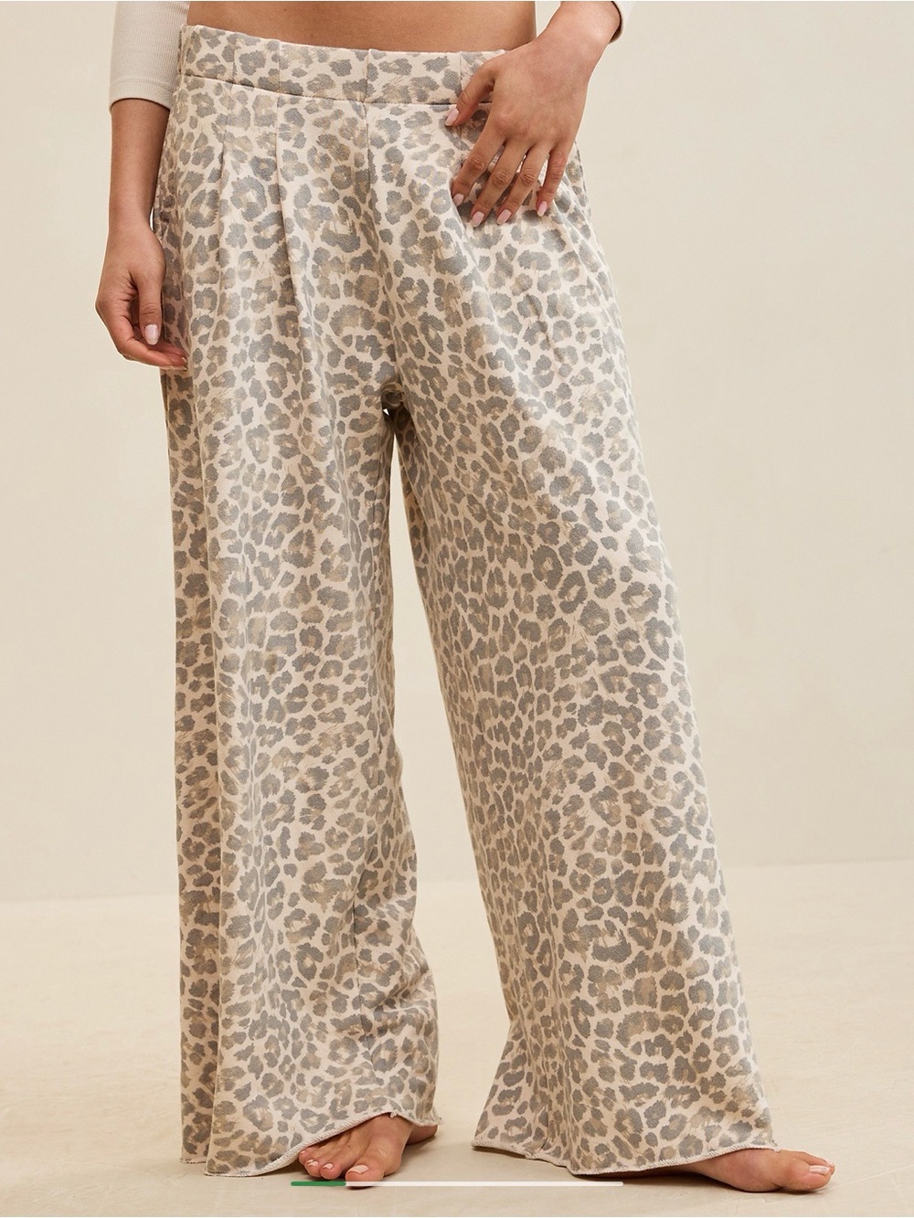 Aerie Street Trouser “Dusk” Animal Print - Size Small